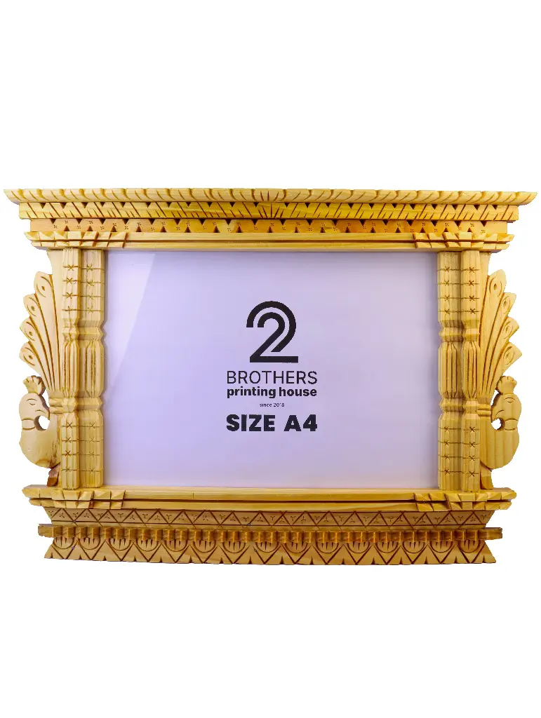 Peacock Wooden Jhyal Frame 029