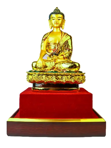 Golden Gautam Buddha Statue 025