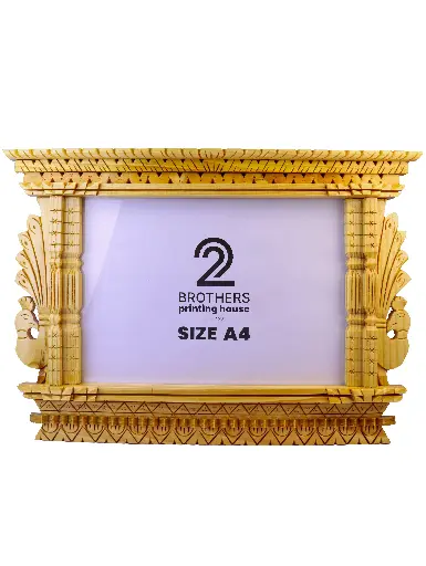 Peacock Wooden Jhyal Frame 029